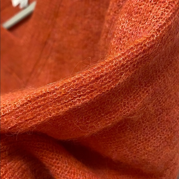 Madewell V-Neck alpaca Sweater - Warm Rust M - Picture 5 of 6